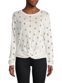 Cactus Knot Front Sweater at Saks Off 5th